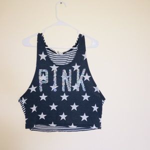 VS PINK MUSCLE TEE SHIRT